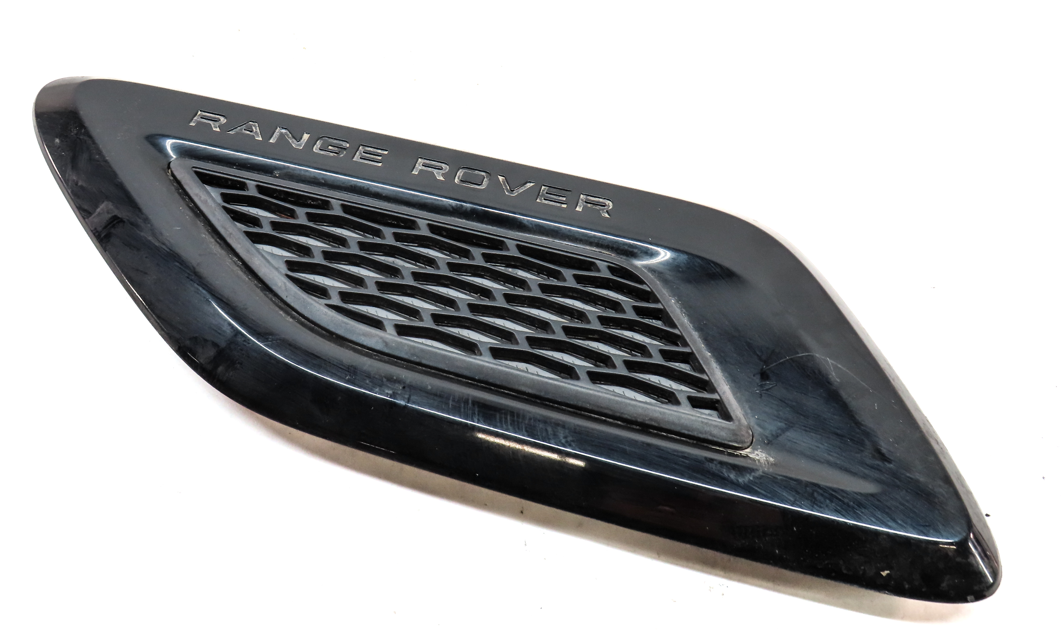2015 LAND RANGE ROVER SPORT (L494) FRONT LEFT DRIVER HOOD GRILLE TRIM (BLACK) — exact item pictured